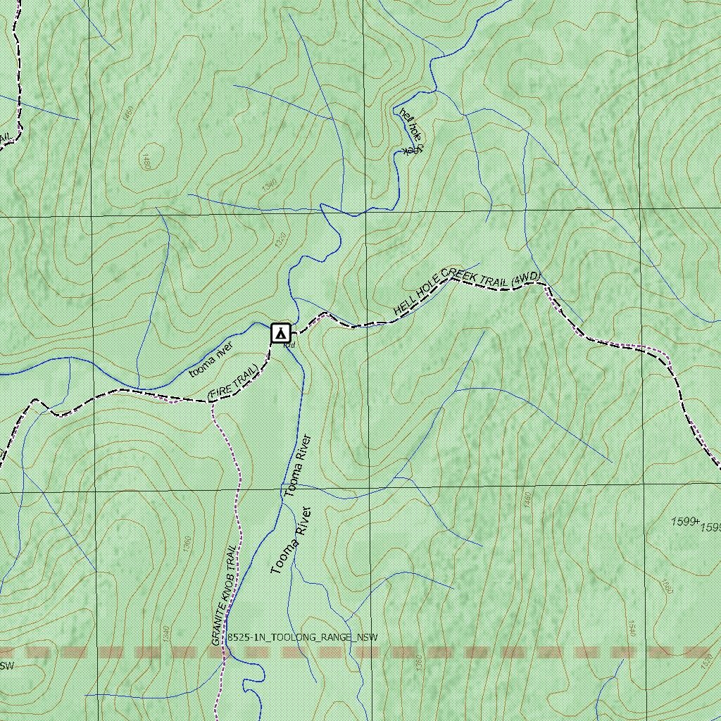 Getlost Map 8525-1 TOOLONG Victoria Topographic Map V16b 1:25,000 by ...