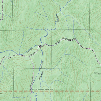 Getlost Maps Getlost Map 8525-1 TOOLONG Victoria Topographic Map V16b 1:25,000 digital map