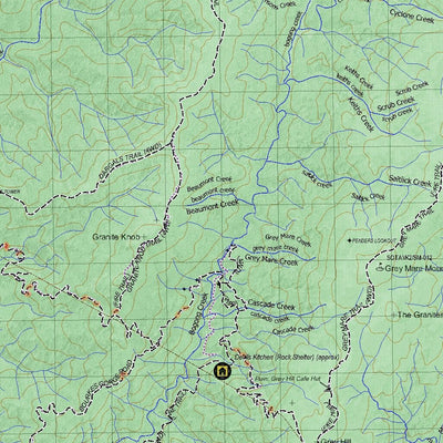 Getlost Maps Getlost Map 8525 KOSCIUSZKO Victoria Topographic Map V16b 1:75,000 digital map