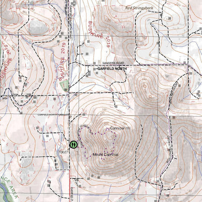 Getlost Maps Getlost Map 85421-4 GARFIELD Victoria Topographic Map V16b 1:25,000 digital map