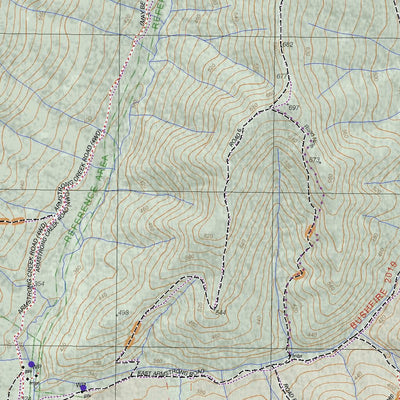 Getlost Maps Getlost Map 85422-1 MCMAHONS CREEK Victoria Topographic Map V16b 1:25,000 digital map