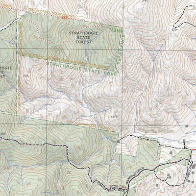 Getlost Maps Getlost Map 85424-1 BENALLA Victoria Topographic Map V16b 1:25,000 digital map