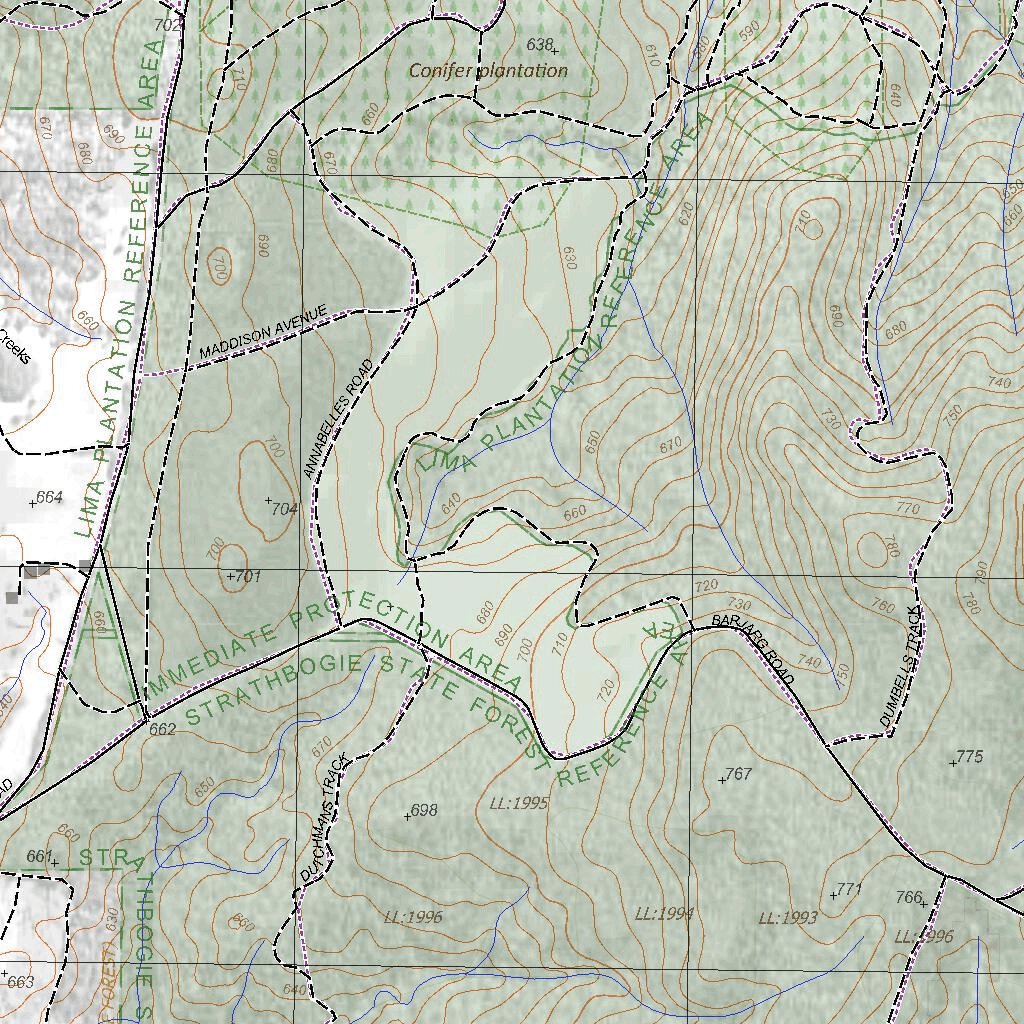 Getlost Map 85424-2 TALLANGALOOK Victoria Topographic Map V16b 1:25,000 ...