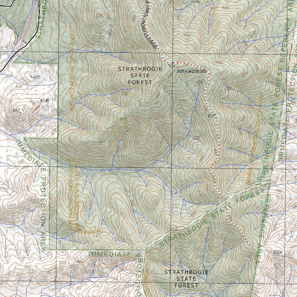 Getlost Map 85424-2 Tallangalook Victoria Topographic Map V16b 1:25,000 