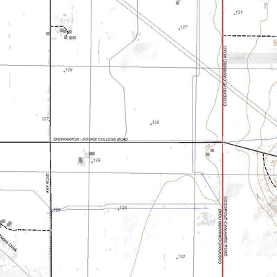 Getlost Maps Getlost Map 85425-3 DOOKIE Victoria Topographic Map V16b 1:25,000 digital map