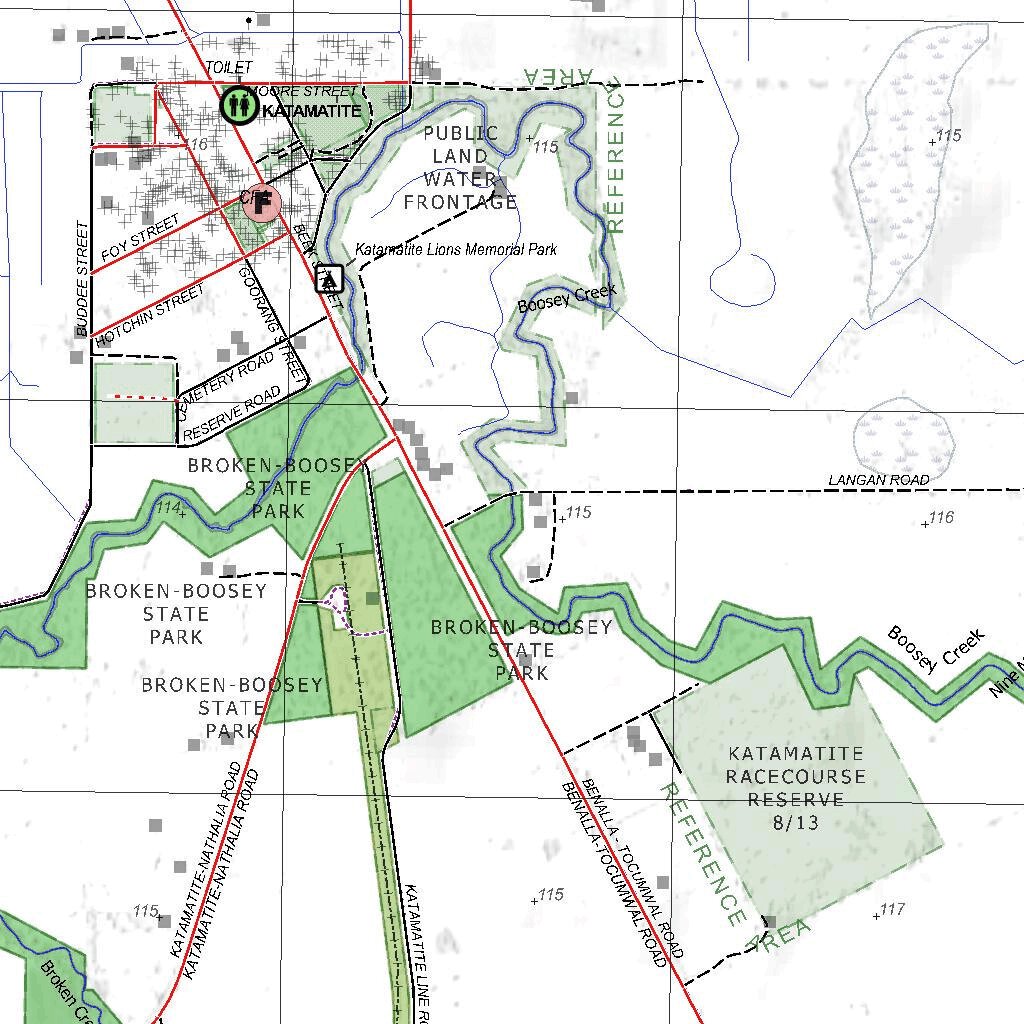 Getlost Map 85425-4 KATAMATITE Victoria Topographic Map V16b 1:25,000 ...