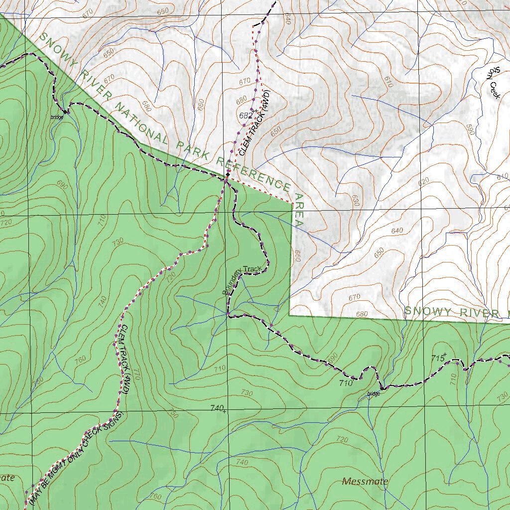 Getlost Map 8623-4 BONANG Victoria Topographic Map V16b 1:25,000 by ...