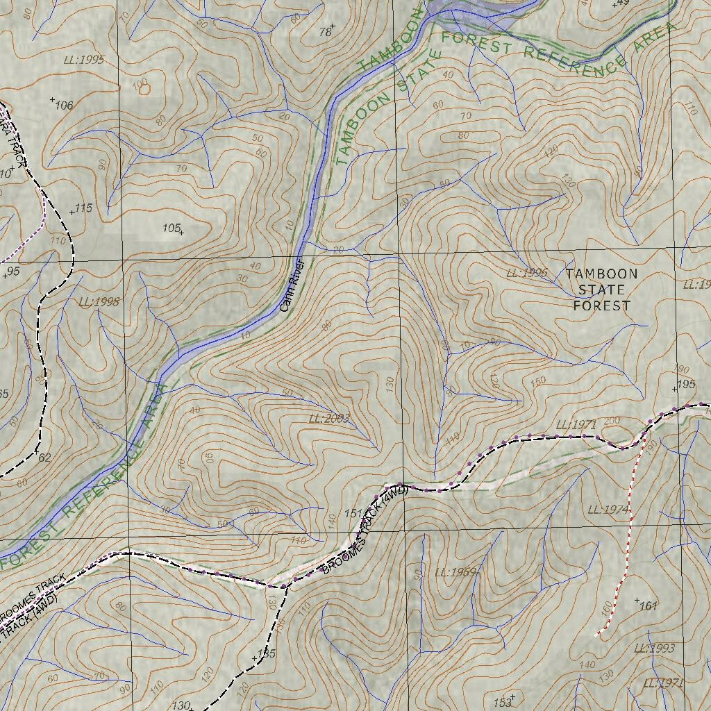 Getlost Map 8722-4 CANN Victoria Topographic Map V16b 1:25,000 by ...