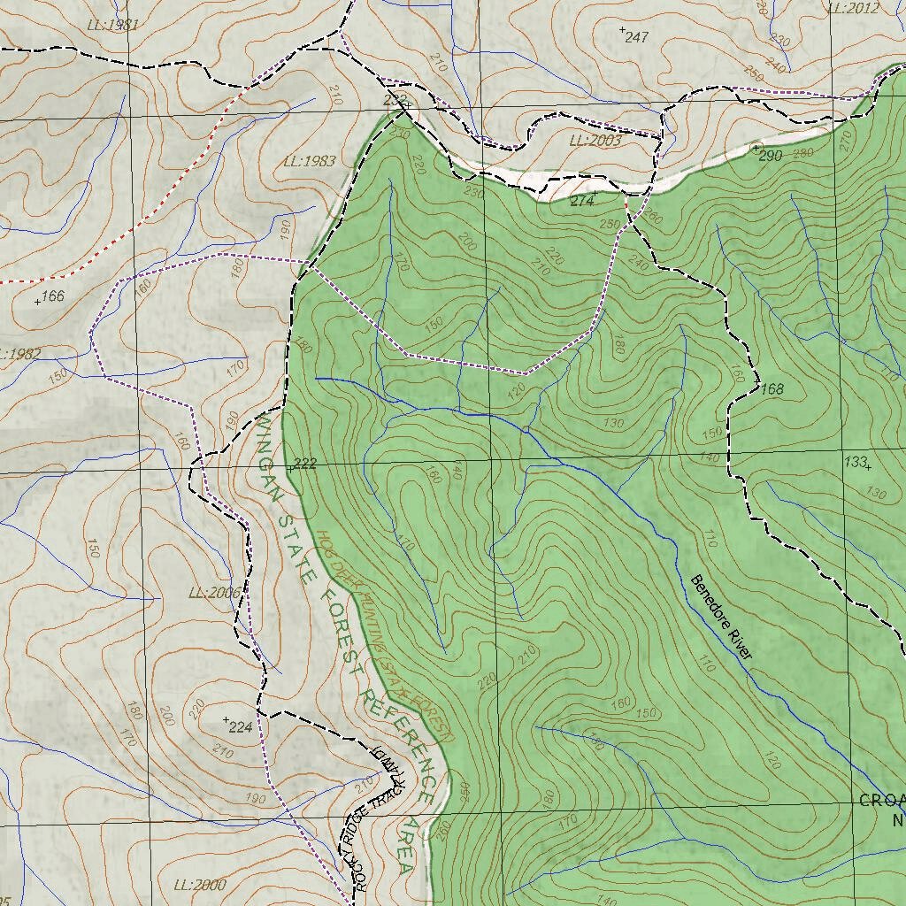 Getlost Map 8822-4 WINGAN Victoria Topographic Map V16b 1:25,000 by ...