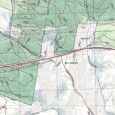 Getlost Maps Getlost Map 8831-2S Meadow Flat NSW Topographic Map V15 1:25,000 digital map