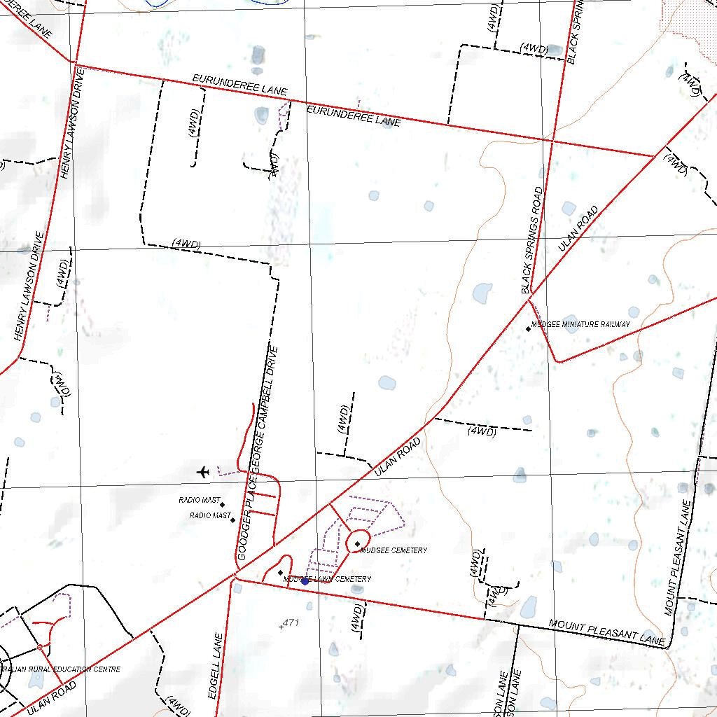 Getlost Map 8832-4N Mudgee NSW Topographic Map V15 1:25,000 by Getlost ...