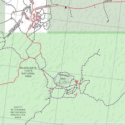 Getlost Maps Getlost Map SG5208 AYERS ROCK Australia Touring Map V15 1:250,000 bundle exclusive