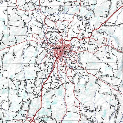 Getlost Maps Getlost Map SI5511 COOTAMUNDRA Australia Touring Map V15 1:250,000 digital map