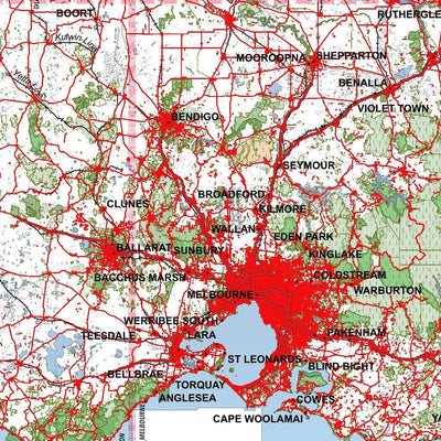 Getlost Maps Getlost Maps Index Map - Australia digital map