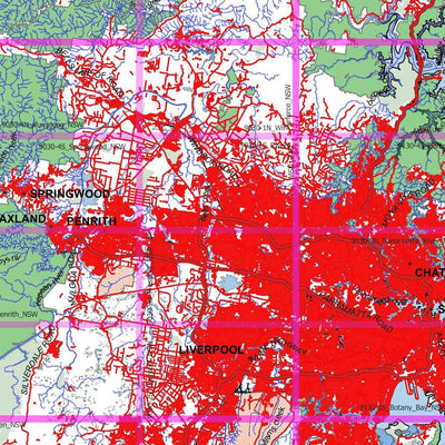 Getlost Maps Getlost Maps Index Map - New South Wales digital map