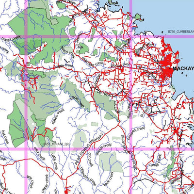 Getlost Maps Getlost Maps Index Map - Queensland digital map
