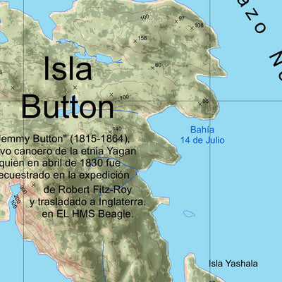 gislermap Circuito Wulaia - Isla Navarino digital map