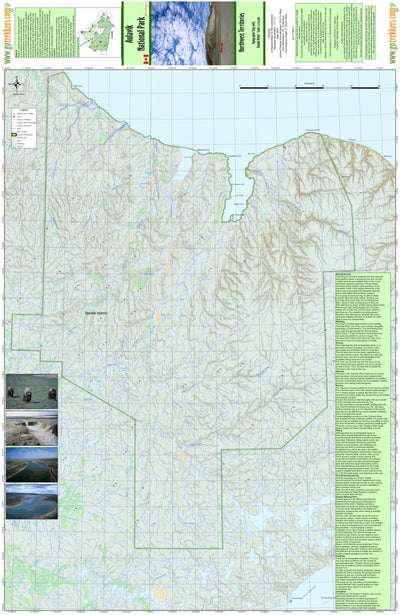 GoTrekkers Ltd Aulavik National Park of Canada digital map