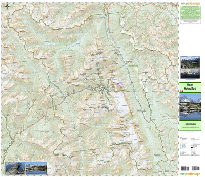 GoTrekkers Ltd Glacier National Park of Canada digital map