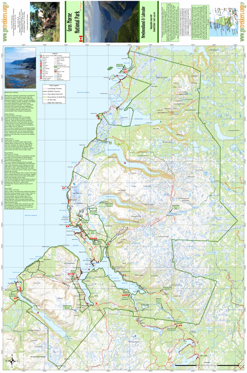 gros morne national park map