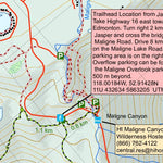 GoTrekkers Ltd Jasper National Park Skyline Trail digital map