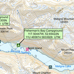 GoTrekkers Ltd Jasper National Park South Trail Planning Map digital map