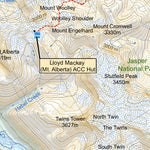 GoTrekkers Ltd Jasper National Park South Trail Planning Map digital map