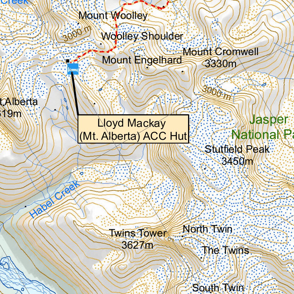 Jasper National Park South Trail Planning Map by GoTrekkers Ltd ...