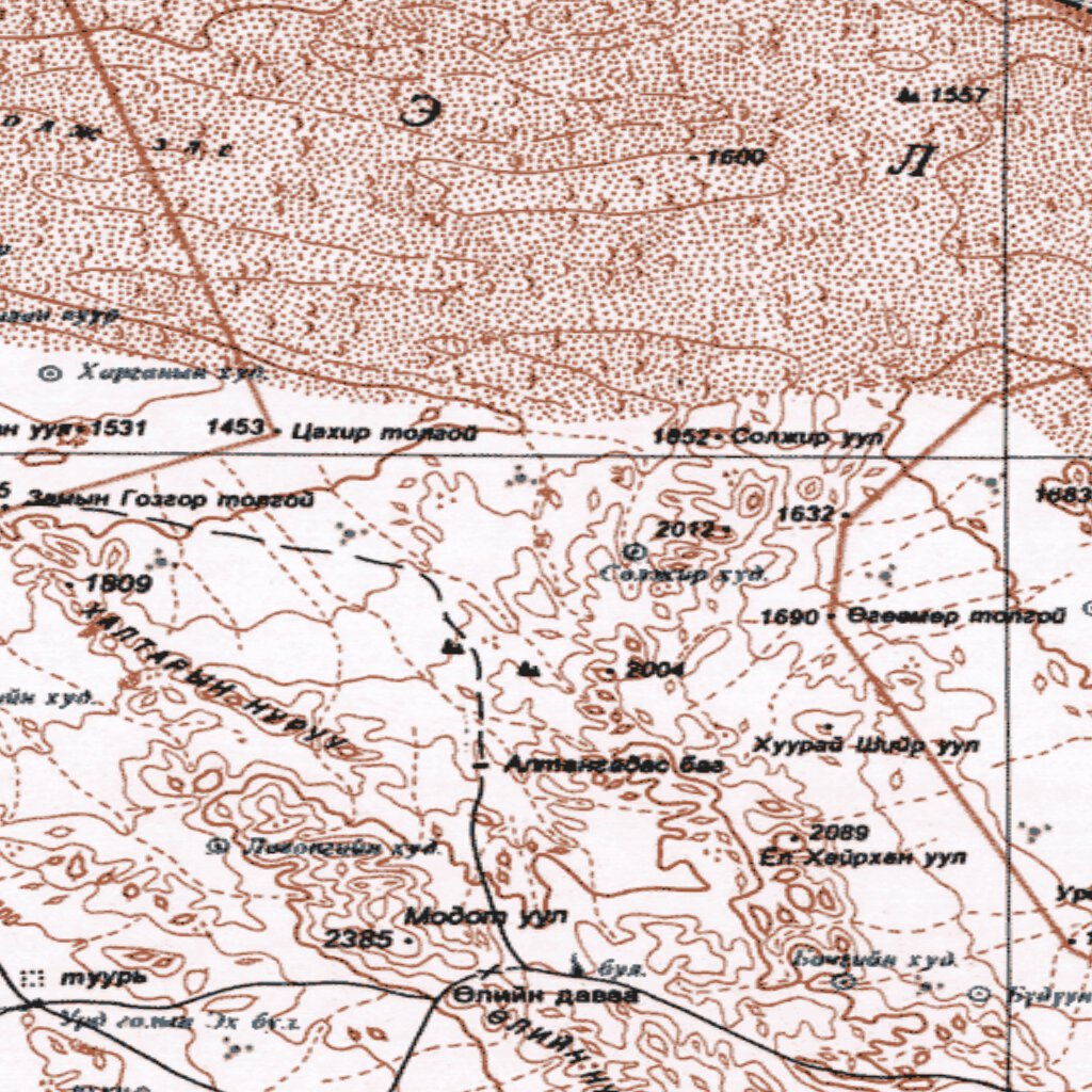 Mongolia L46B MONGOL ELS Map by GoTrekkers Ltd | Avenza Maps