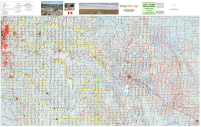 Rural Road Maps by GoTrekkers - Calgary to Dinosaur Park August 2025 Preview 1