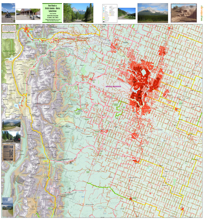 Rural Rides Map Rural Road Maps by GoTrekkers - Map 02 2025 by GoTrekkers Ltd | Avenza Maps