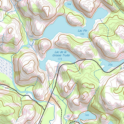 GPS Quebec inc. 022F02 LAC NIPI digital map