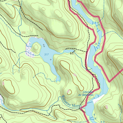 GPS Quebec inc. 031K14 LAC BRULE digital map