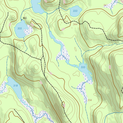 GPS Quebec inc. 031L16 LAC SAIRS digital map