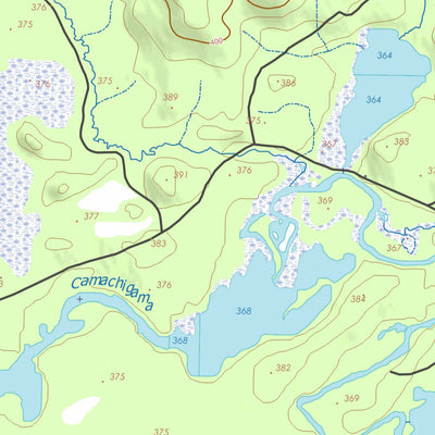 GPS Quebec inc. 031N16 LAC CAMACHIGAMA digital map