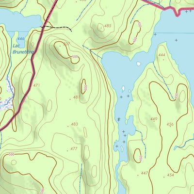 GPS Quebec inc. 032B04 LAC CHOISEUL digital map