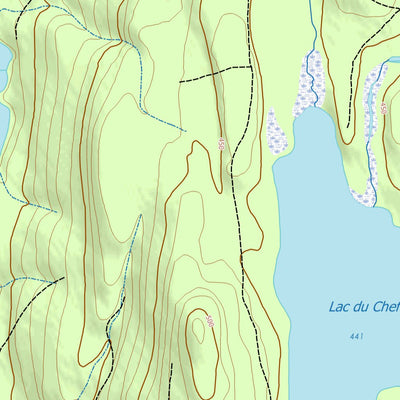 GPS Quebec inc. 032H11 LAC BOURGAT digital map