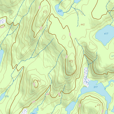 GPS Quebec inc. 032P12 LAC COMEAU digital map