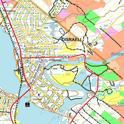 GPS Quebec inc. DISRAELI digital map