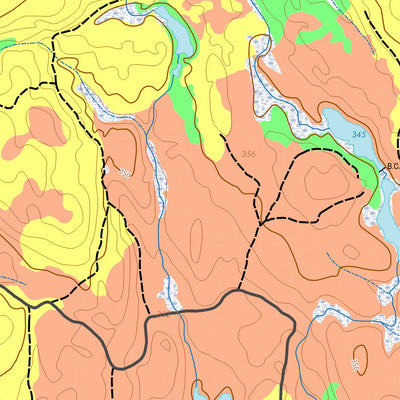 GPS Quebec inc. LAC BRUCE digital map
