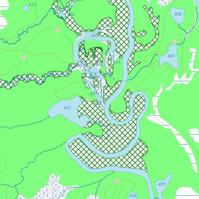 GPS Quebec inc. LAC GRANDMESNIL digital map