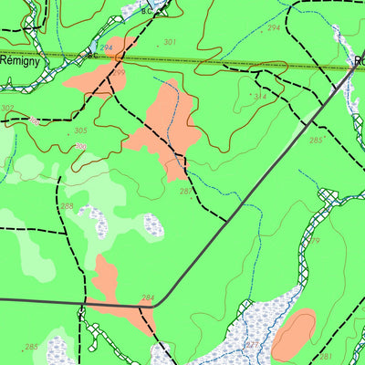 GPS Quebec inc. LAC ROGER digital map