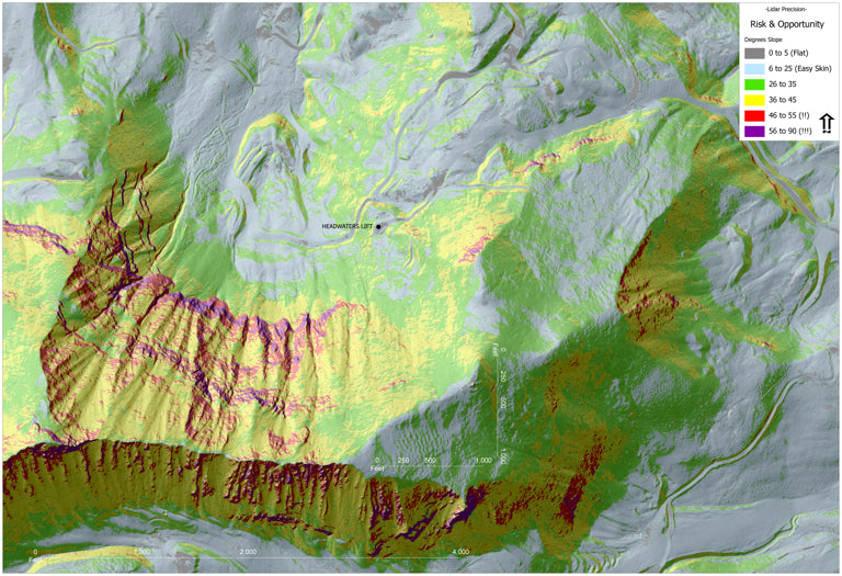 Better Slope Ski Maps - HEADWATERS (Lidar!) Map by SurfaceGIS.com ...