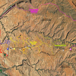Grand County Utah, Sand Flats Recreation Area Sand Flats Sattellite Version digital map
