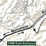 Grand Junction, Colorado Cycling Maps Colo Nat'l Monument East to West Cycling Route digital map