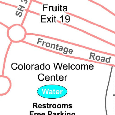 Grand Junction, Colorado Cycling Maps Fruita Little Salt Wash Trail and Riverfront Trail Connector digital map