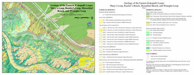 Grand Junction, Colorado Cycling Maps Geology of the Eastern Kokopelli Loops Trails digital map