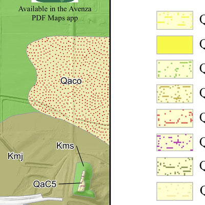 Grand Junction, Colorado Cycling Maps Geology of the Eastern Kokopelli Loops Trails digital map