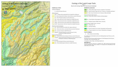 Grand Junction, Colorado Cycling Maps Geology of the Lunch Loops Trails digital map