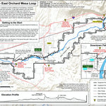 Grand Junction, Colorado Cycling Maps Palisade East Orchard Mesa Loop digital map